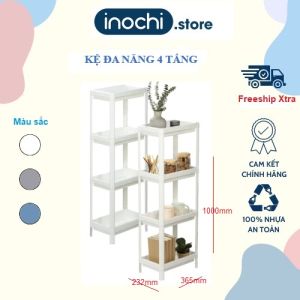 [Mega] Kệ nhựa Đa Năng 4 Tầng Inochi Nhựa Đựng Gia Vị Nhà Bếp nhà tắm  thông minh Cao Cấp [inochi.store]