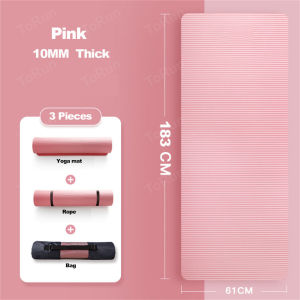 15mm Yoga Mat Thick Anti Slip Yoga Mat Training Mat Exercise Mat Gym Shaping Fitness Exercise Mat