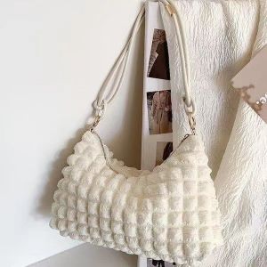 Shoulder Bag GD57842 Tas Bahu Puffy Baguette Bag OOTD Kekinian Import