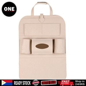 Multifunctional Car Seat Storage Bag Organizer Trunk Storage Bag 6 Pocket Organizer Hanging Fixed and Adjustable