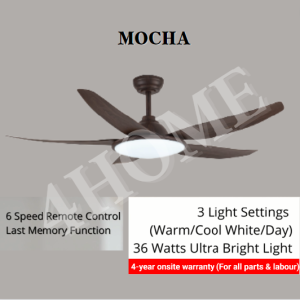 Fanco TRIBUTO 46inch 56inch Ceiling Fan with 36W Extra Bright Light