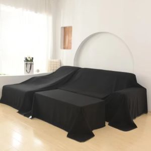 UDIEOA  Breathable Furniture Dust Cover Solid Color Washable Sofa Cover Household Soft Furniture Protective Cover Table
