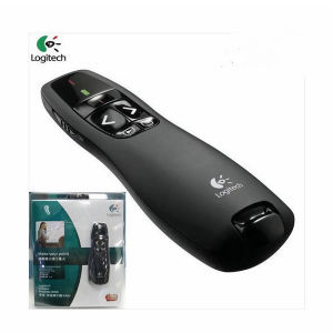 🇸🇬[Ready Stock] Logitech R400 Wireless Presenter Red Laser Pointer 2.4GHz Remote Control PPT Flip Pen USB Presentation Remote Control for Powerpoint