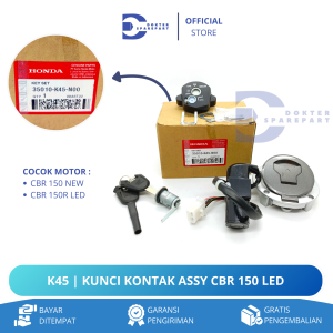 K45 KUNCI KONTAK ASSY SEPAKET CBR 150 NEW / CBR 150 LED / KEY SET / GEMBOK KUNCI / KONTAK ASSY