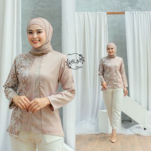 Blus Batik Wanita: Pilihan Busui Atasan Blus Batik Couple & Seragam Kerja Kantor