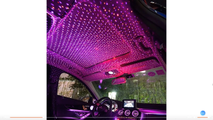Adjustable USB LED Car Ceiling Interior Roof Star Lamp Projector Atmosphere Night Light Projection for Decoration Party