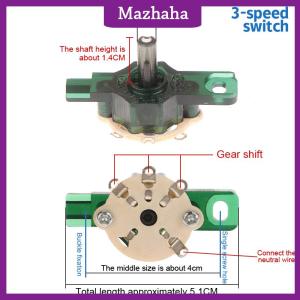 Mazhaha Round Fan Speed Control Switch For Floor Fan Wall Fan Gear Switch Replacement Parts