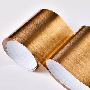 【Vinnatsu】10CM*5M Stiker List Gold Roll Dinding / Strip Gold Emas / Gulungan Stiker Pembatas Keramik Lebar