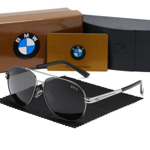 Authentic BMW Polarized Sunglasses For Men Fishing Driving Sunny Protection Sunshade Men Outdoor Metal Frame With Case