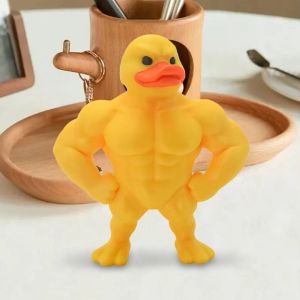SHIRUI Nhỏ Tượng vịt cơ bắp Đa chức năng Nhẹ Trang trí máy tính để bàn 3D Đồ trang trí bàn làm việc Phụ kiện gia đình