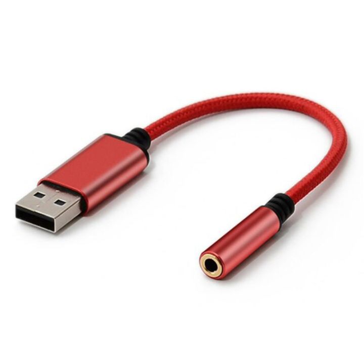 USB to Headphone Jack Audio Adapter,External Stereo