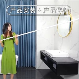 BHQ Bathroom Shower Curtain Printed PEVA Waterproof Curtain Langsir Bilik Mandi Tahan Basah 防水浴帘
