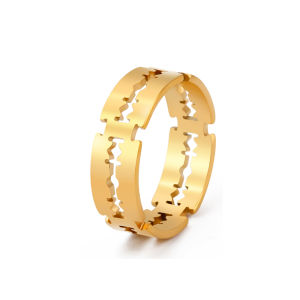 Skyrim Fashion Blade Ring for Men Women Stainless Steel Punk Hip Hop Cool Finger Ring Couple Jewelry Party Birthday