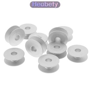 Heabety 10pcs 21mm công nghiệp nhôm bobbins cho ca sĩ anh em máy may công cụ