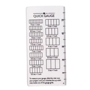 Instants Knitting Gauge Ruler Plastic Stitching and Row Counter for Crochet and Crafting Measurements