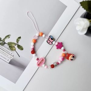 SHOPHOME - Gantungan Hp Tali Lanyard Strap Phone Manik Manik Kartun Gelang Tangan Handphone KEY24