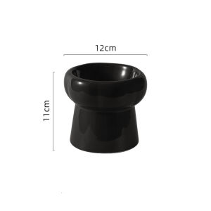 🇸🇬 Ready Stock Pet Bowl Ceramic Elevated Cat Bowl Dog Food Water Snack Bowl Cat Feeding Plate Spine Protection