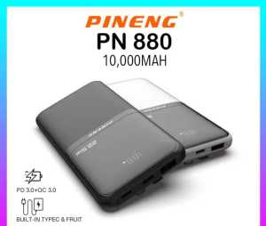 ORIGINAL PINENG POWER BANK 10000 PN880PD 3.0+QC3.0 20W