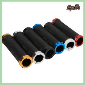 [Epih] 1 Pair Bicycle Cycling Handlebar Grips Double Grips Mountain Bike Bar Rubber MTB Grips