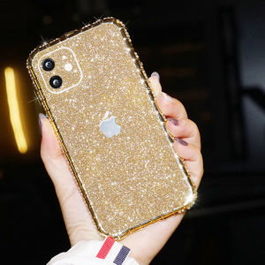 Diamond rimmed phone case for Apple iPhone 15 14 13 Pro Max 12 Pro Max Mini 11 Pro Max X Xs XR Xs Max 7 8 Plus SE 2020 6 6S Plus Casing right water drill protection case metal frame phone case Refract the dazzling light