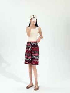 New style ladies elephant shorts new process loose and comfortable beach leisure elephant shorts Bohemian Womenswear Boho