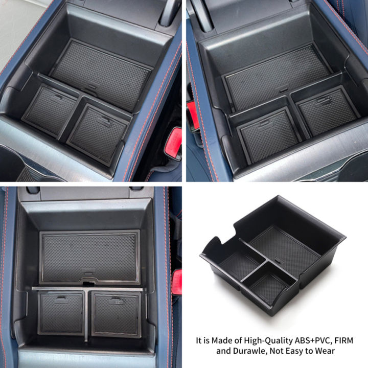 Box bracciolo auto Scatola portaoggetti per bracciolo centrale per auto, vassoio portaoggetti per BYD Atto 3 Yuan per Plus 2022 Accessori Bracciolo per automobile