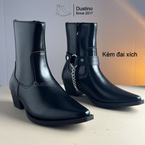 Lukas Boots Mũi Nhọn Nam Santiago đế 5cm