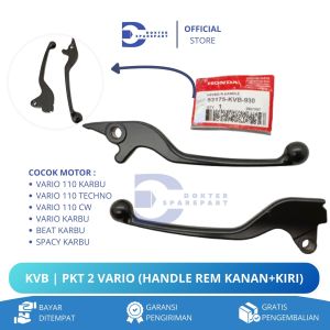 KVB PAKET 2 (HEMAT MURAH) HANDLE REM KANAN + KIRI VARIO 110 KARBU TECHNO CW / HANDEL / HENDEL / TUAS