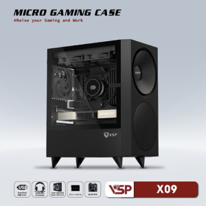 VỎ CASE MÁY TÍNH VSP X09 SPEAK (BLACK/ WHITE)
