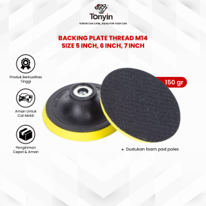 Backing Plate Thread M14 Ukuran 5 6 7 inch Rotary Dudukan Pad Mesin Poles Body Mobil