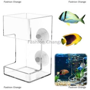 [COD] Fashion Change Fish Feeder For Aquarium 2025 New Fish Tank Dish Tray With Suction Cup Acrylic Fish Feeding Tube Fish Food Holder