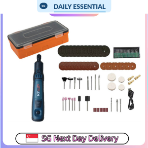 【DAILY ESSENTIAL】 USB Rechargeable Mini Rotary Grinder | 3 Speeds | Tool Kit Options