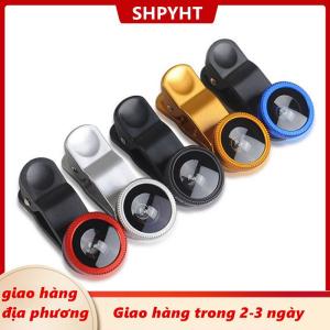 [COD] SHPYHT Giao hàng địa phương 3in1 điện thoại ống kính chung máy ảnh cho điện thoại thông minh góc rộng Fisheye ống kính và clip Macro Máy Ảnh Bộ cho phổ điện thoại di động