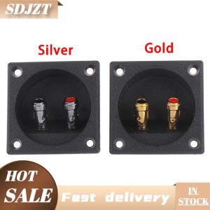 SDJZT 1Pc 50mm Round Cup Subwoofer Plug Car Stereo Speaker Box Terminal Connector