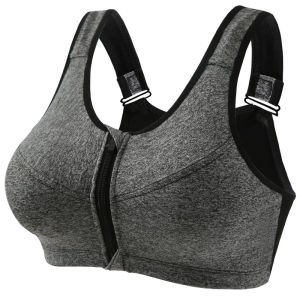 Bra Sport Gym Yoga Push Up Bra Olahraga Wanita Resleting Depan Tanpa Kawat BH Sport Bh Gym BH030