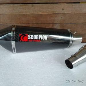 Silincer Scropion dan slip on untuk CBR ninja R15 GSX XRIBE Vixion Cb Byson dll
