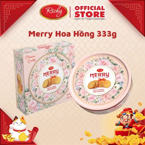 [NEW] Bánh Richy Merry Hoa Hồng – Bánh thập cẩm 333g hộp thiếc - Tết ...