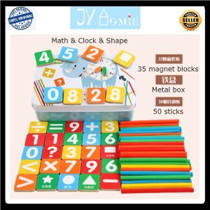Numberblocks Learn Math Wooden Stick and Magnet Educational Toys Kid Toys Mainan Kanak Kanak Mainan Budak Lelaki Mainan Budak Perempuan