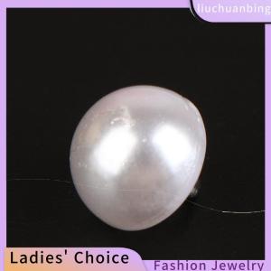 [COD] liuchuanbing Jewellery 10PCS 10mm 12mm nấm giả nhựa Áo sơ mi hình bán nguyệt ngọc trai nút Shank nút cho quần áo trang trí mini may DIY