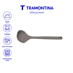 Tramontina Softta Silicone Soup Ladle with 15ml and 40ml Measuring Marks