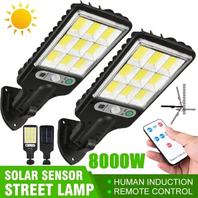 ไฟถนน โคมไฟถนน Solar LED 8000W ไฟตกแต่ง ไฟเซ็นเซอร์ solar cell ไฟโซล่าเซลล์ พลังงานแสงอาทิตย์Solar Street Light