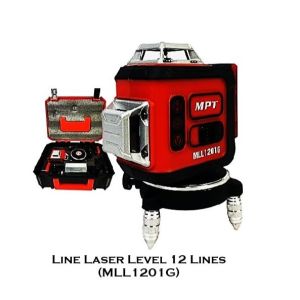 BUILDMATE MPT Line Laser Level 12 Lines MLL1201G for accurate alignment leveling and layout tasks