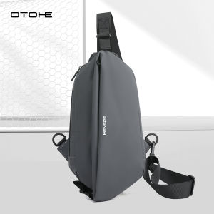 OTOHE Men Bag Nylon Chest Pack Functional Chest Bag Crossbody Beg Zipper Bag Sports Bag Waterproof Bag Street Shoulder Bag Messenger Bag Travel Bag Work or Business Bag