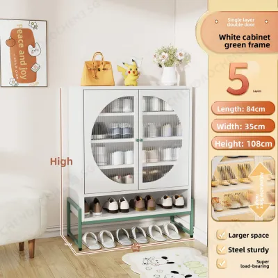 AUREO Steel Shoe Cabinet Large Capacity Multi-layer Shoe Rack Dustproof And Breathable Inlet Storage Storage Cabinet