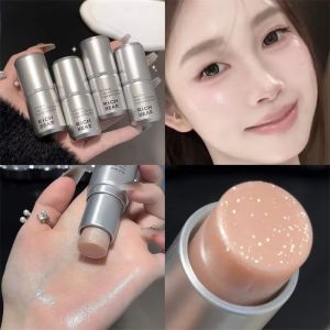 CHUAN Dewy Finish Highlighter Stick 3-in-1 Fine Shimmer Blush Stick Natural Glow Contour Stick