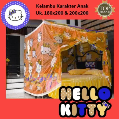 Kelambu Anti Nyamuk 200x200 Tebal Jumbo 180x200 Karakter