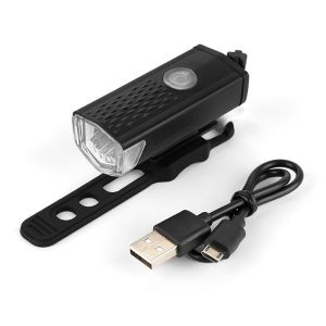 Ligallery - Lampu Depan Sepeda Lampu Sensor Lampu Led Sepeda Lampu Depan Sepeda Usb Aksesoris Sepeda