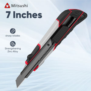 Fyseus by Mitsushi 7 Inches Alloy Craft Knife Multi functional Art Knife Cutter with Ergonomic Handle Paper Cutting Knife for daily office/home decoration and DIY manual use