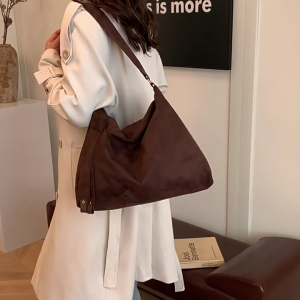 Women Bag Stylish Shoulder Bag Large Capacity Crossbody Bag Retro Commuting Bag Shopping Bag Messenger Bag