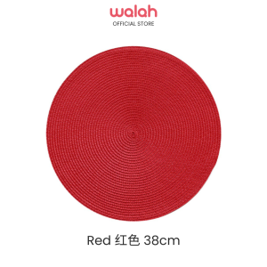 Round Design Dining Placemat Table Placemat Dinning Tablemat Table Mat Heat Resistant Washable PP